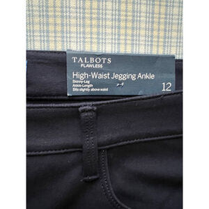 NWT Women's Talbots Jegging Ankle Pants, Size 12, Navy
